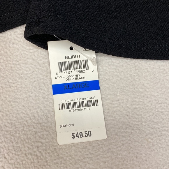 Bar III “Beirut“ deep black, bell sleeve blouse - Picture 3 of 7